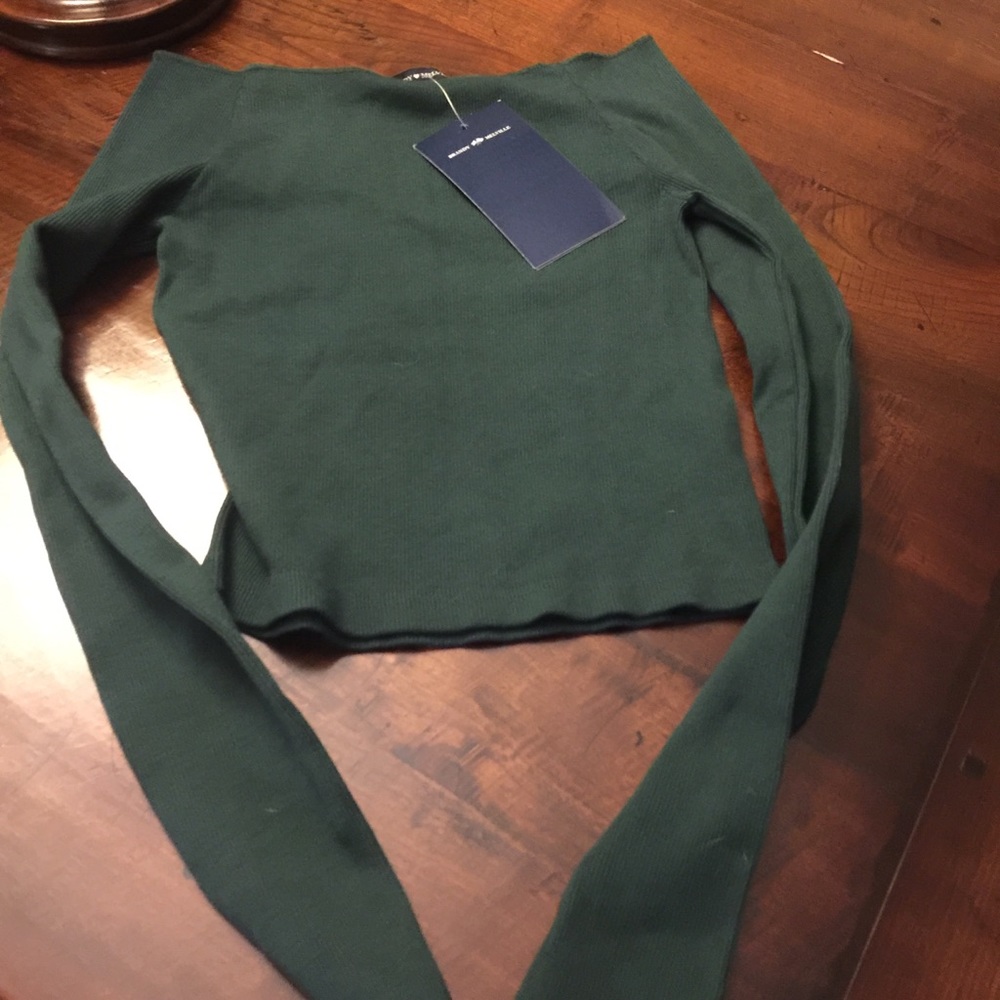 Brandy Melville dark green top